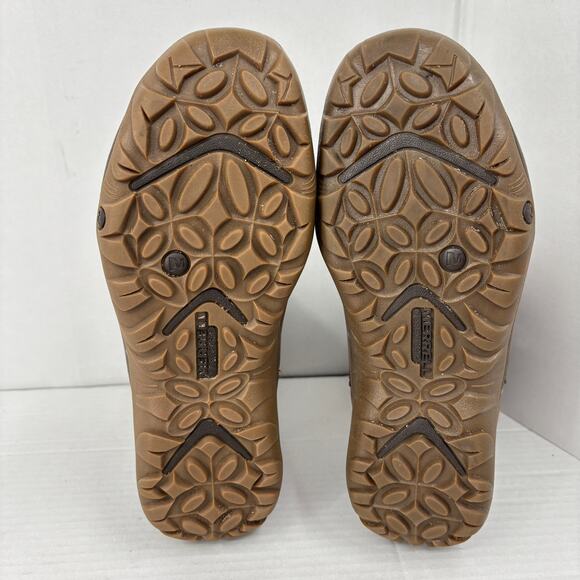 Merrell Dewbrook Boots Size 8 Brown Leather Insulated Waterproof Winter Side Zip - Picture 8 of 12